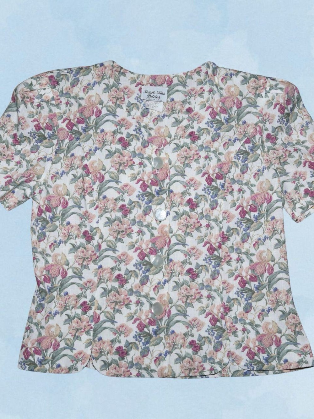 Floral Button-Up Blouse